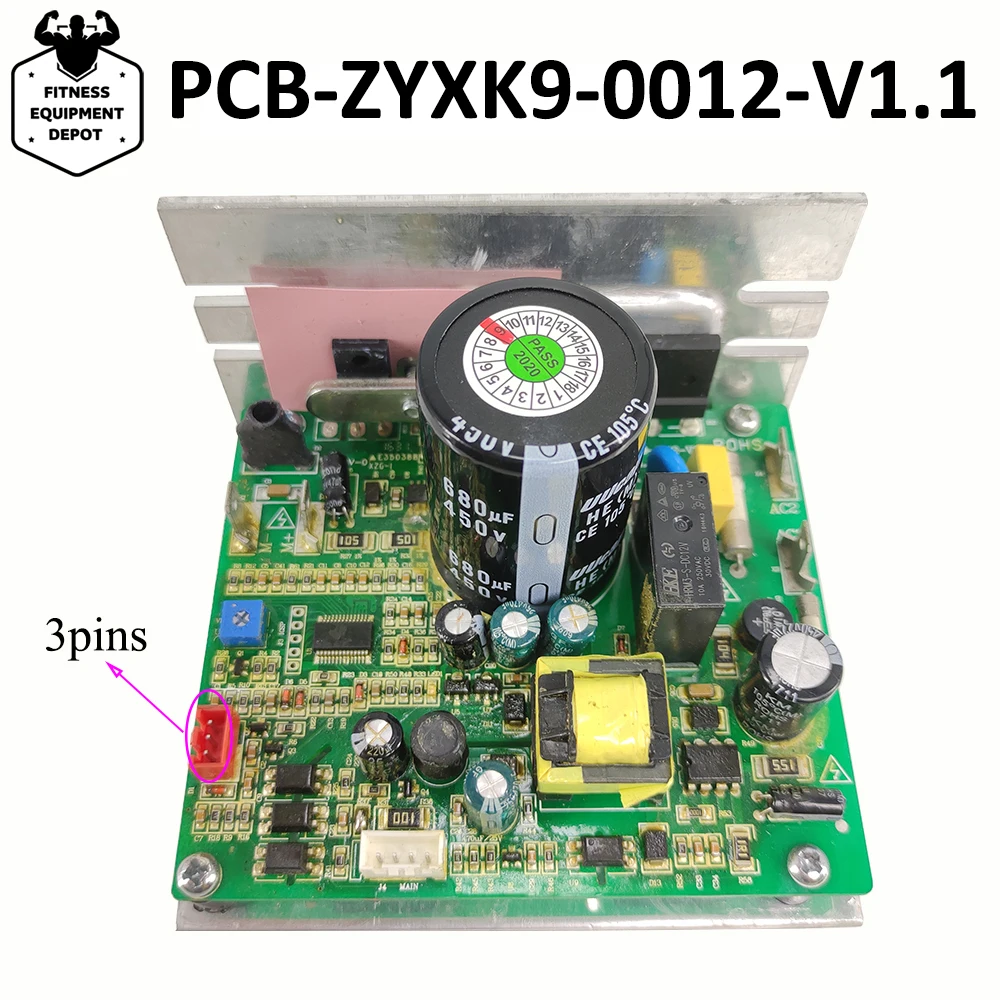 220V Treadmill Motor Controller ZYXK9 PCB-ZYXK9-0012-V1.1 Treadmill Circuit Board Power Supply Board Mainboard