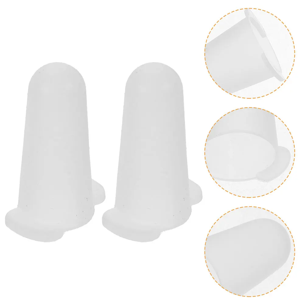

2pcs Cake Piping Nozzles Silicone Covers Round Tips Large Small Medium Set Baking Tools Protectors Frosting Cake Decoration
