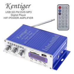 HY502 Digital Display Hi-Fi 2CH Car Stereo Power Amplifier AMP Support Fit for iPod / USB / MP3 / FM / SD Jack Input