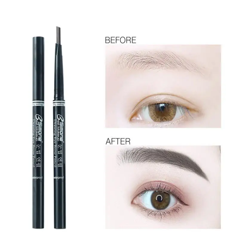 NEW Extremely Fine Double-headed Waterproof Eyebrow Pencil - Durable And Long Lasting For Beginner Women's Makeup Eye Brow Pen