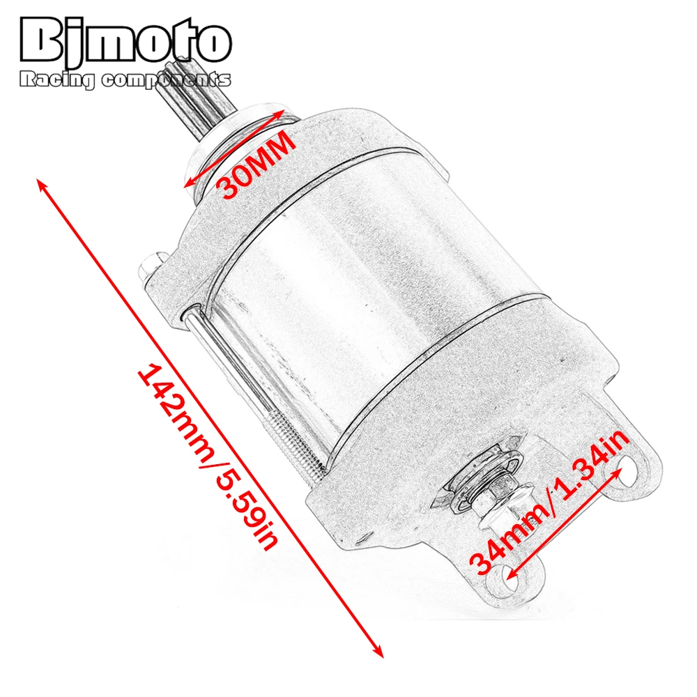 Starter Motor For Kawasaki KX450 2019-2026 KX450SR 2022-2023 KX450X 2022-2024 KX450 50th Anniversary Edition 2024 21163-0771
