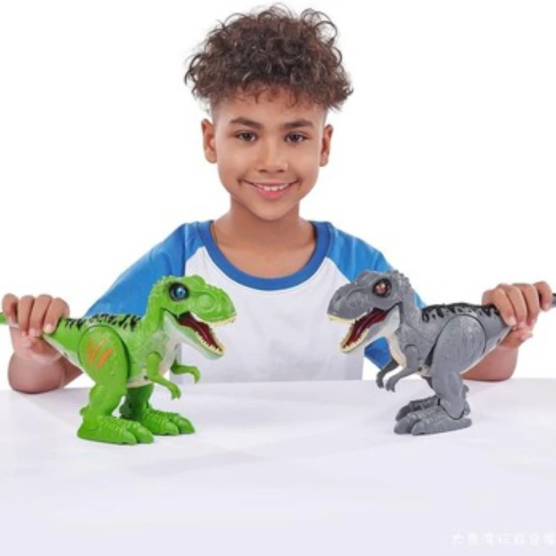 Jurassic Worlds Indominus Rex Action Figures Simulation Dinosaur Model Lights Sounds Toy Movable Joint Dinosaur Doll Kids Gifts