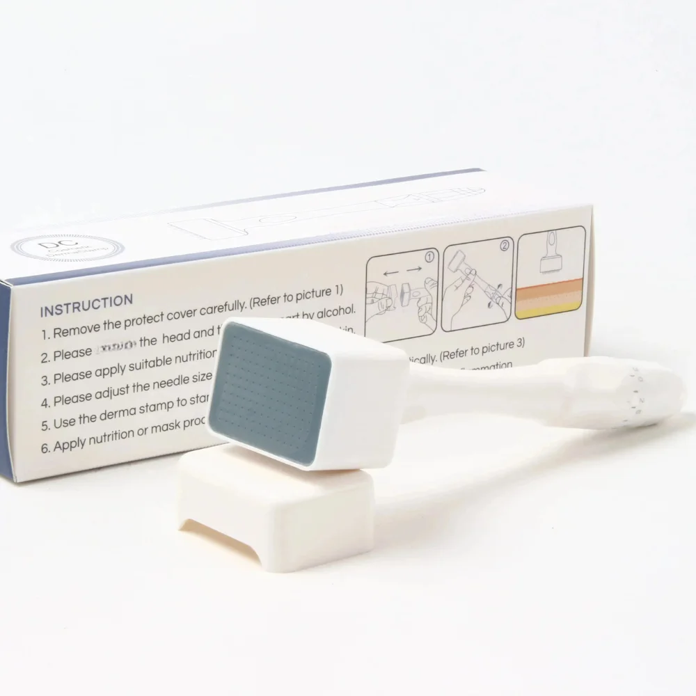 1 قطعة ختم ديرما 140A التيتانيوم 0.25 مللي متر قابل للتعديل البلاستيك دليل إبرة ختم لتساقط الشعر نمو اللحية العلاج أداة العناية بالبشرة #2