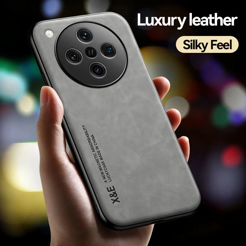 Retro Magnetic Suede Leather Case For OPPO Find X8 Pro FindX8 Pro 5G Shockproof Matte Silicone Soft Case Cover