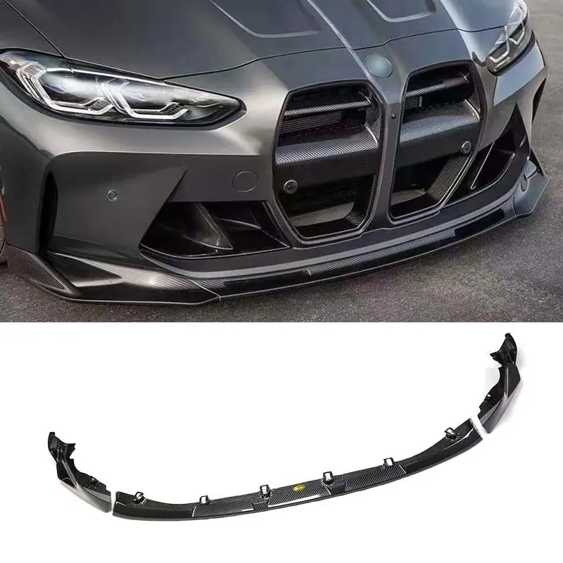 

For BMW M3/M4 G80 G82 dry carbon fiber small surrounding front lip modified front spoiler MP style