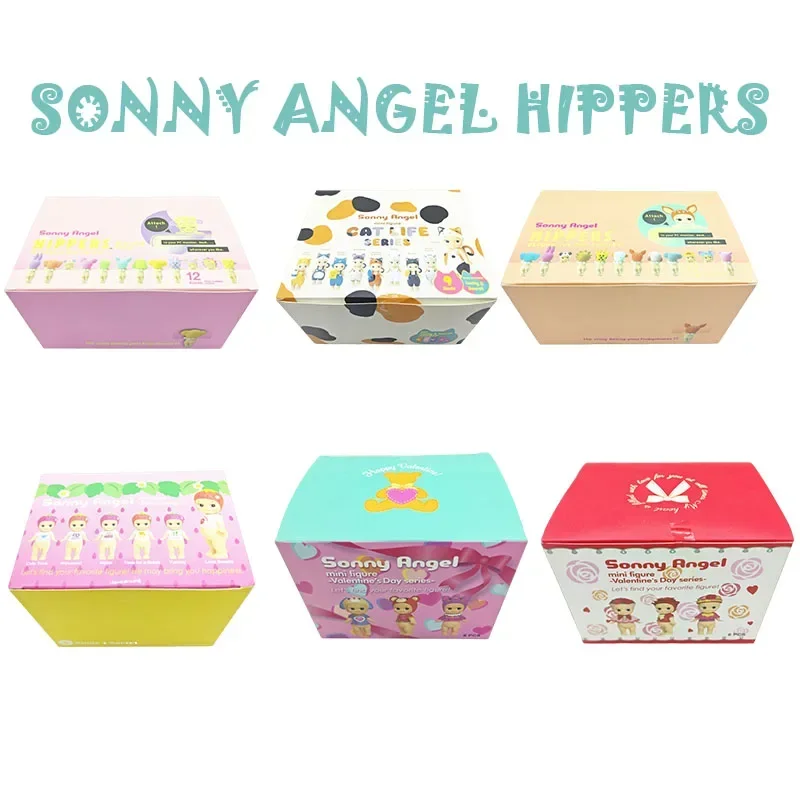 Sonny Angel Hipper Blind Box Hippers Harverst Cat Life animals Dreaming  Flower Ornaments Series Collectible Toy Christmas Gifts