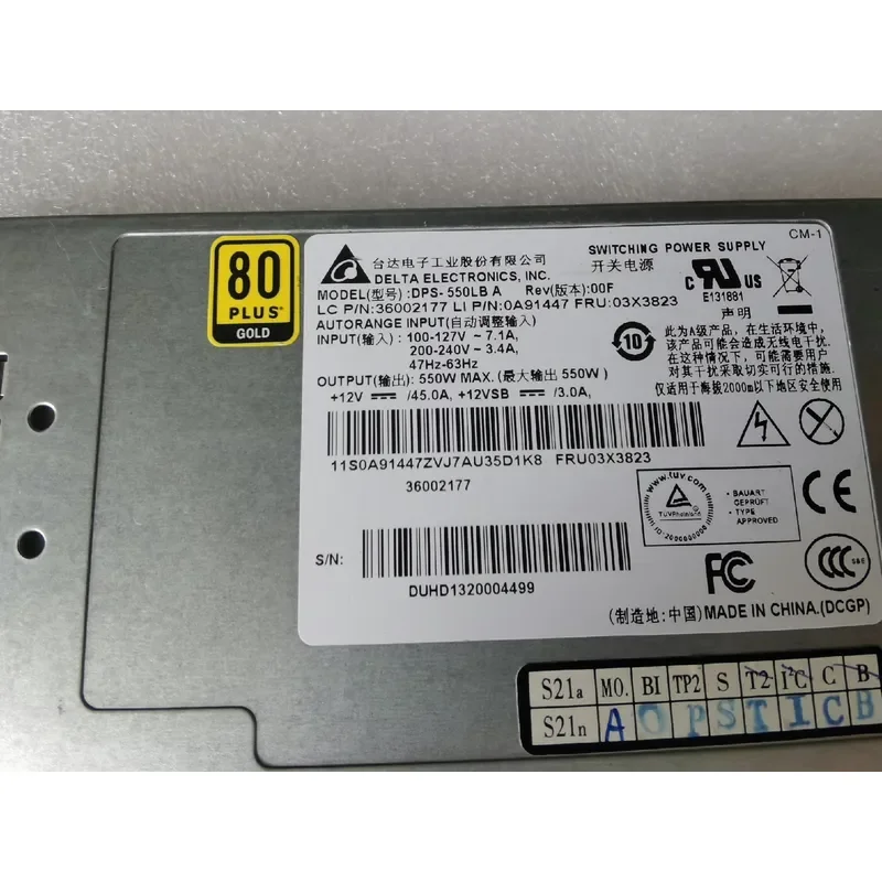 for 550W 12V45A Server Power Supply Silent Platinum