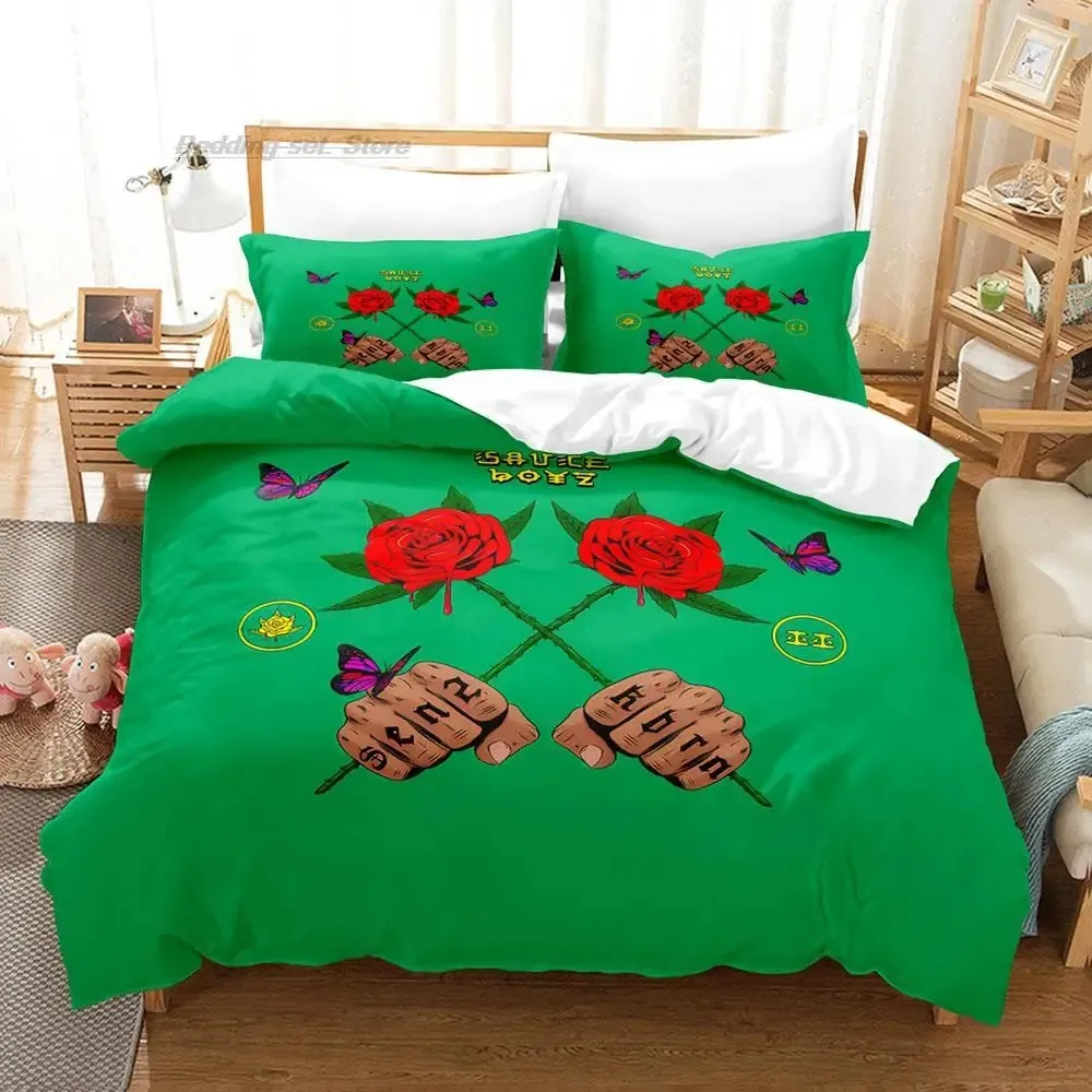 Eladio Carrion Zestaw pościeli Single Twin Full Queen King Size Bed Set Aldult Kid Bedroom Duvetcover Sets 3D Print zestaw prześcieradeł