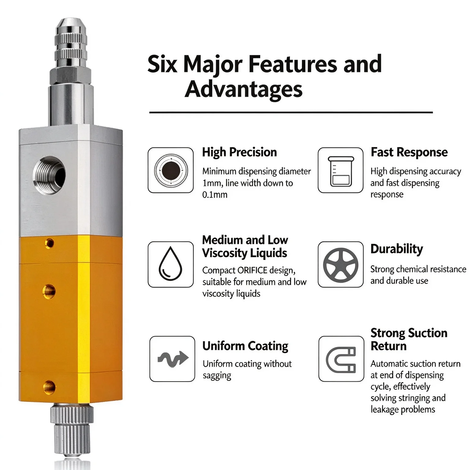 SY-31/Pneumatic/Glue/Dispensing/Machine/Precision/Backsuction/High/Viscosity/Silicone/Valve/Anti/Drip/UV/Glue/Valve/for/Precisio