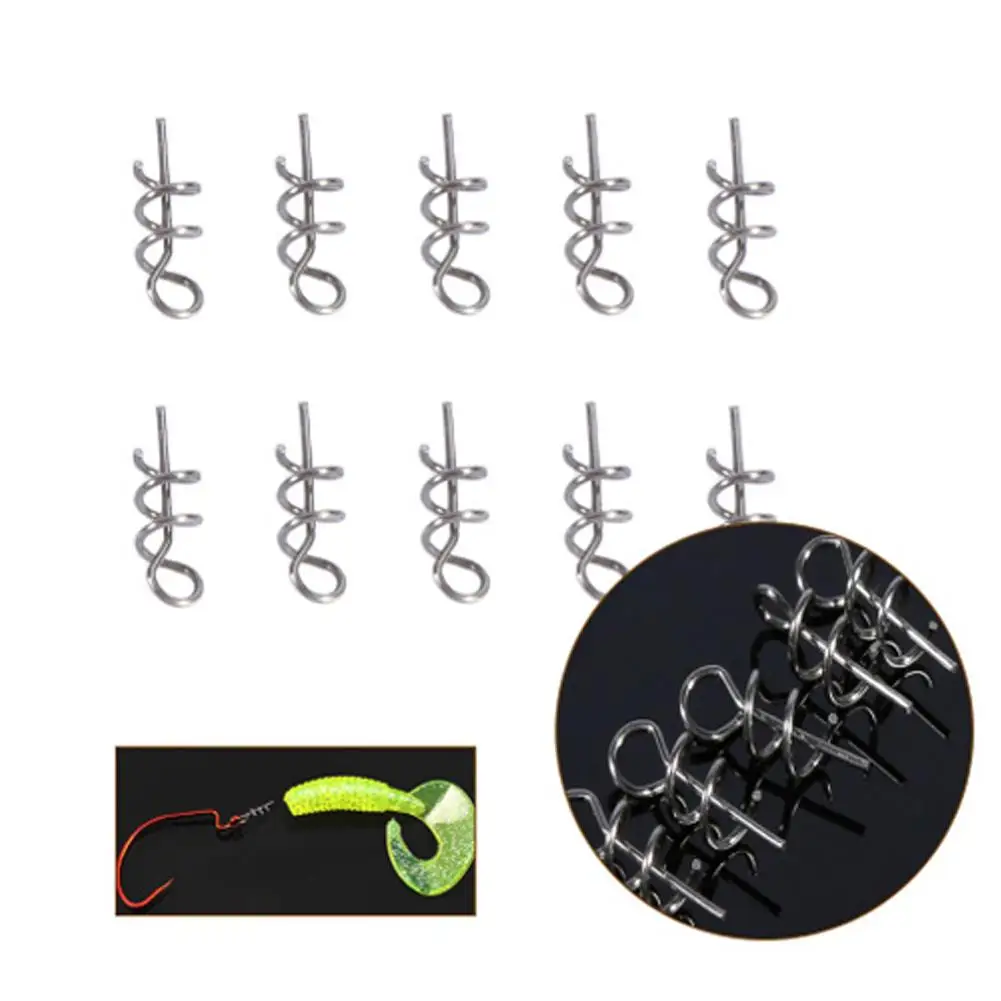 100pcs 304 Stainless Steel Spring Lock Fishing Pin Accessories Latch Screw Fixed Fishing Pin Centering Needle Fishing M4R8