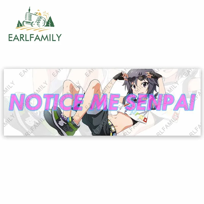 EARLFAMILY 13 سنتيمتر X 4.4 سنتيمتر الكذب فتاة ملاحظة لي SENPAI ملصقات السيارات Campervan ملصق أنيمي الكتابة على الجدران دراجة نارية لوح التزلج ملصق