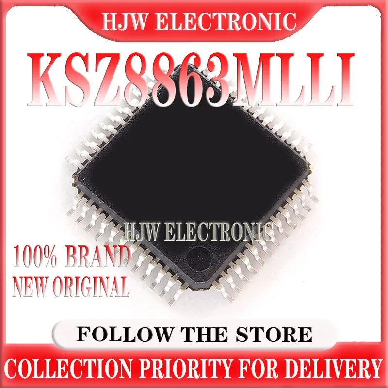 

10-100PCS New Original KSZ8863MLLI KSZ8863MLLI-TR MLLI QFP48 KSZ8863FLL FLLI