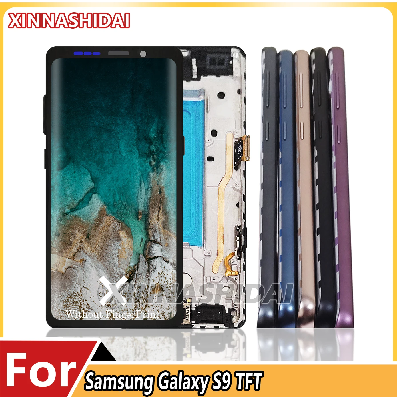 hd-tft-lcd-ディスプレイ-タッチ-スクリーン-デジタイザー-アセンブリ-samsung-galaxy-s9-g960-g9600-g960f-用-フレーム、接着剤、