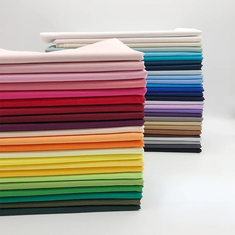

All Cotton Pure Color Poplin Fabric Spring Summer Shirt Dress Children's Apparel Chinese Clothing DIY Fashion for Sewing Cloth