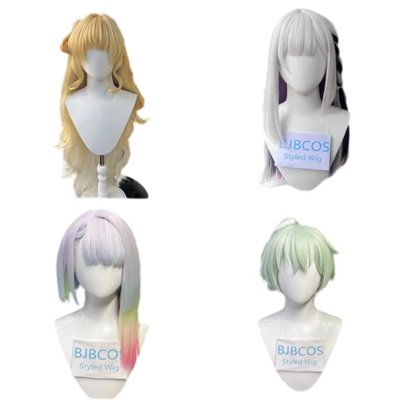 [Stilvolle Perücke] BJBCOS Maßgefertigte Cosplay-Perücke, Spiel-Anime-Perücke für Damen und Herren, hitzebeständiges Kunsthaar, Halloween-Accessoires, Kopfbedeckung