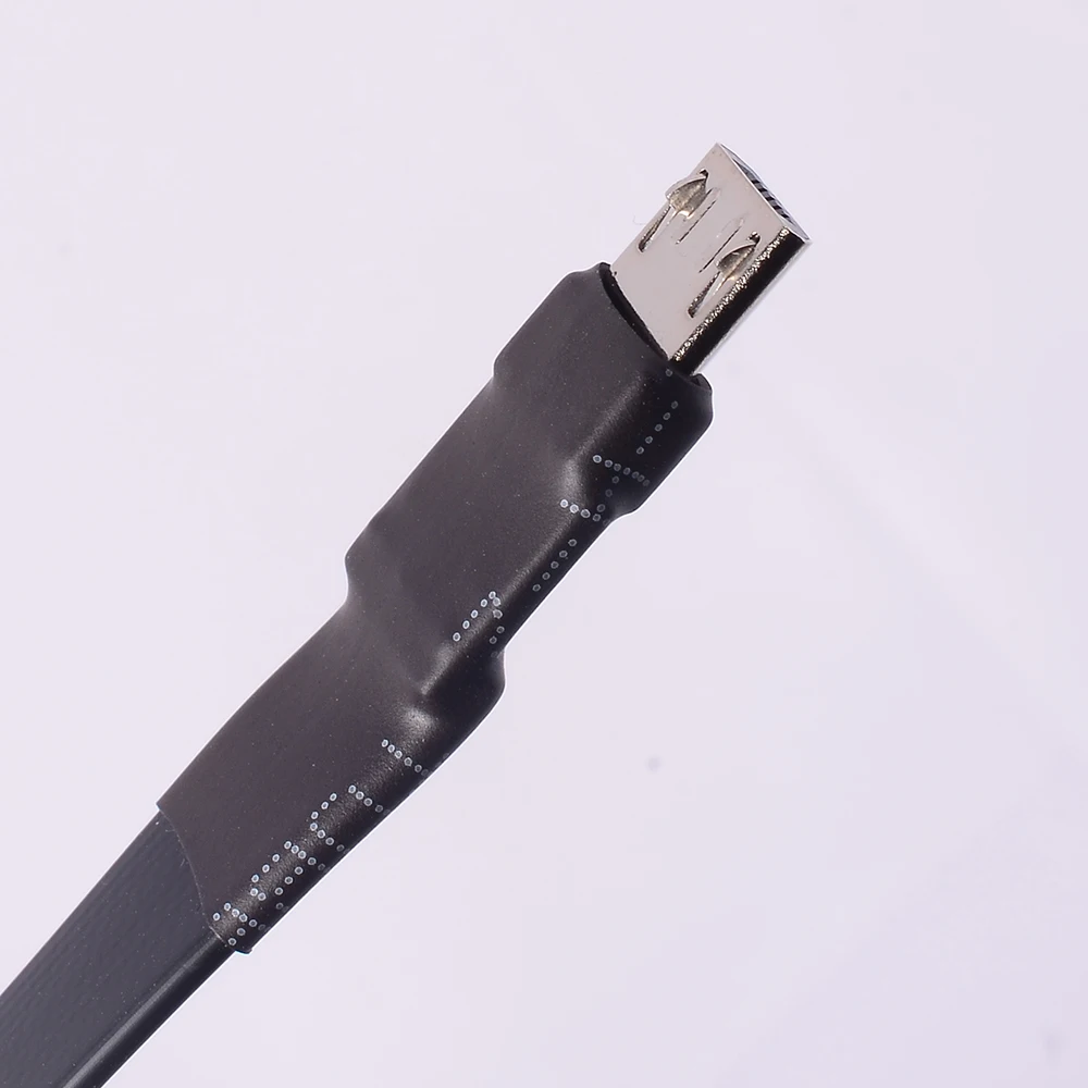 Shield FPV 90 Degree Micro USB 2.0 Type-A Adapter EMI Shielded FPC Ribbon Flat Cable 5cm-100cm for Enhanced Connectivity