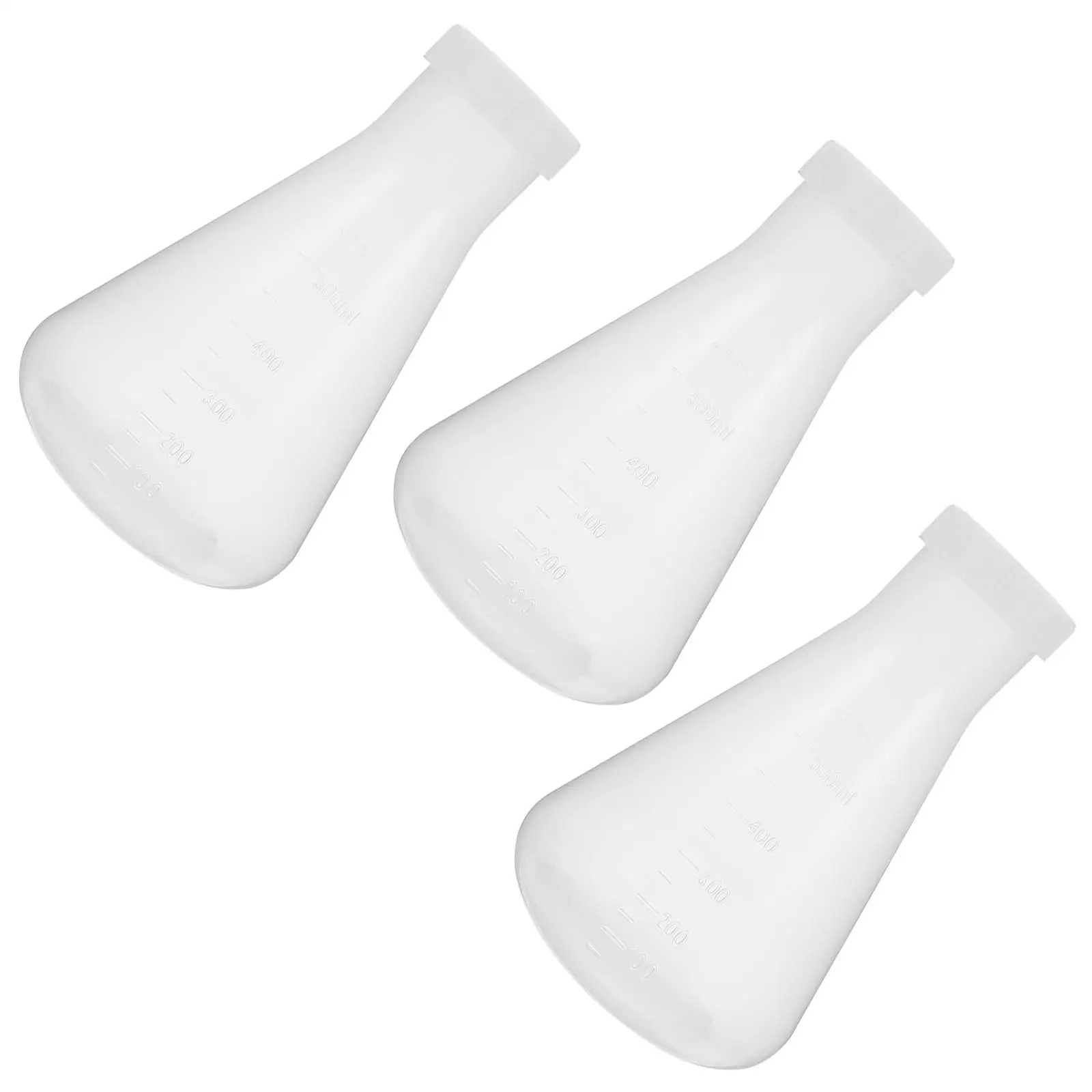 

3 Pcs Flask Set for Experiment Professional Erlenmeyer Beaker Laboratory Glass Supply