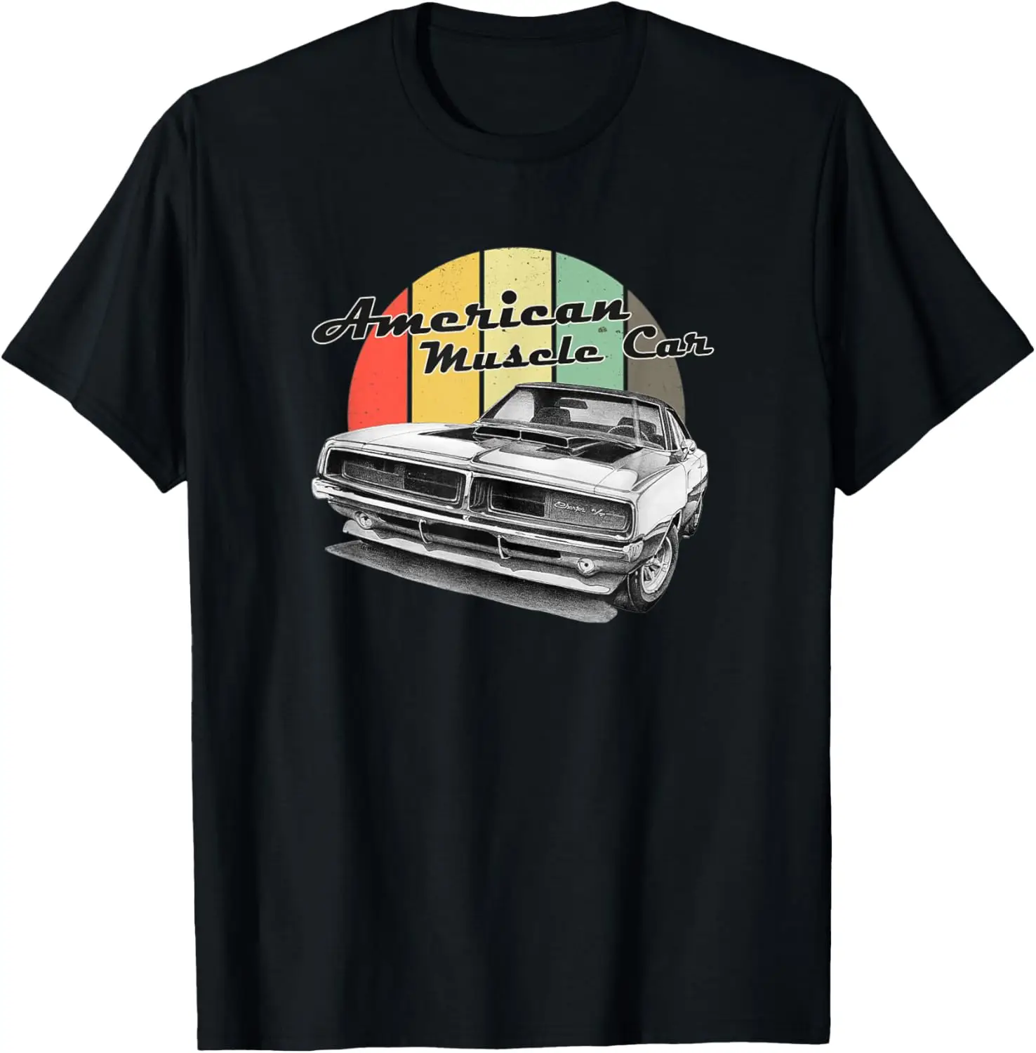 

Retro American Muscle Car V8 Engine T-Shirt 100% Cotton O-Neck Short Sleeve Summer Casual Mens T-shirt Streetwear