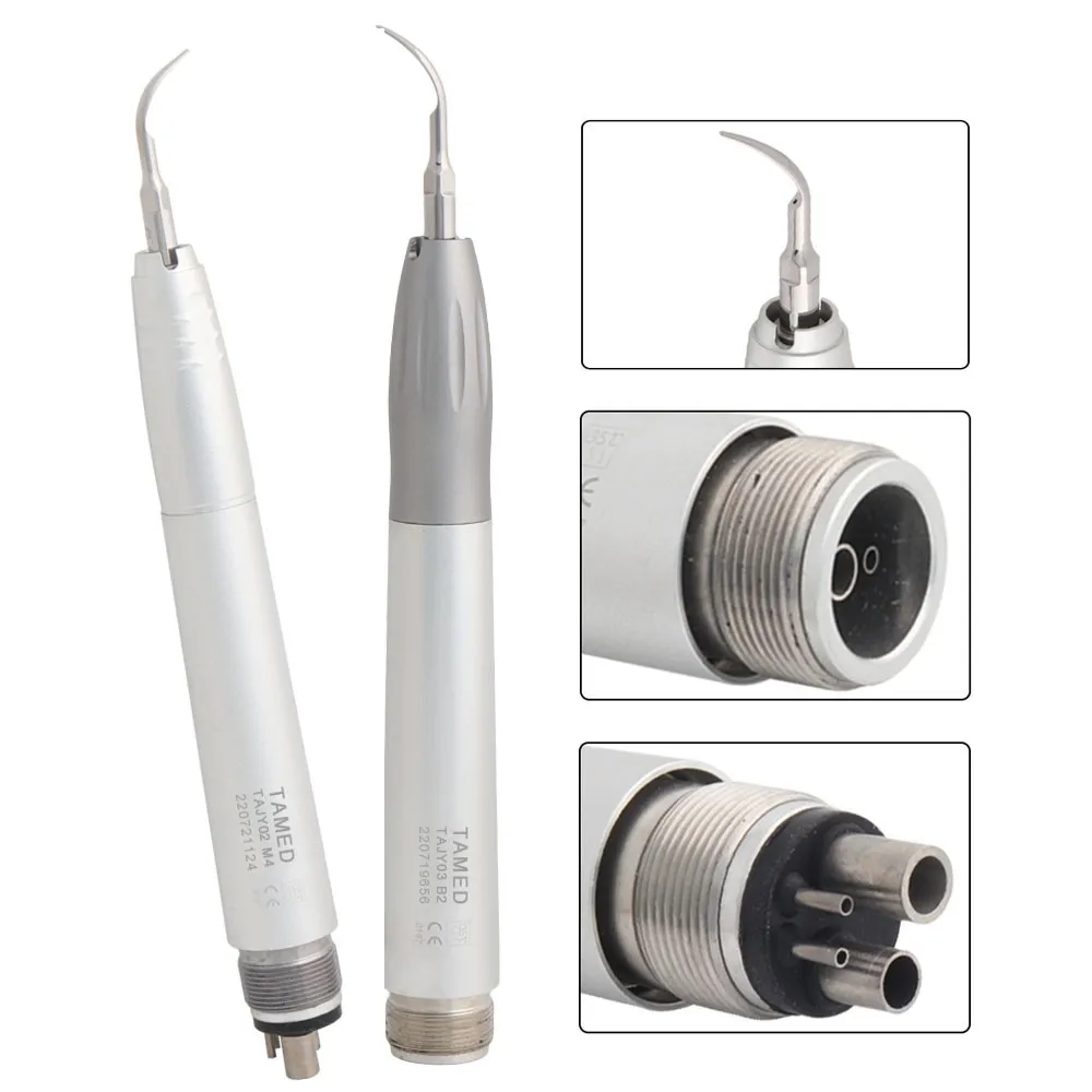 

Dental Air Scaler Ultrasonic Scaler Tamed Super Sonic Scaling Lab Sonic Perio Hygienist with 3 Tips G1 G2 G3 2Hole B2 4Hole M4