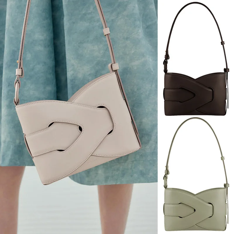 

Woven bag, twisted bag, shoulder bag, handbag, underarm bag, geometrically symmetrical crossbody bucket bag