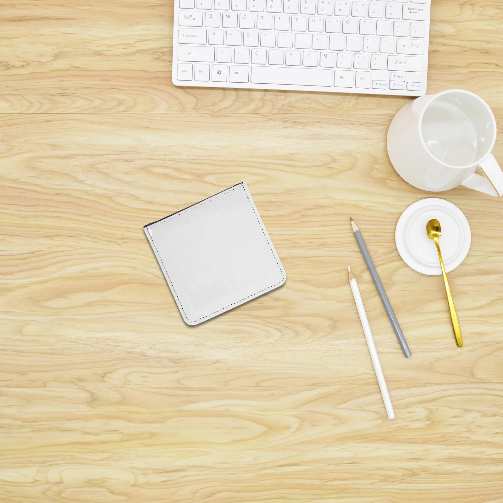 

Blank Notepad Products Square Memo Pad 200 Pages PU Cover Office School Sublimation Memo Pads Blank Supplies