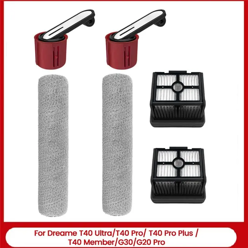 

Комплект из 6 роликовых щеток и HEPA-фильтров для пылесосов Dreame T40 Ultra/T40 Pro/T40 Pro Plus/T40 Member/G30/G20 Pro