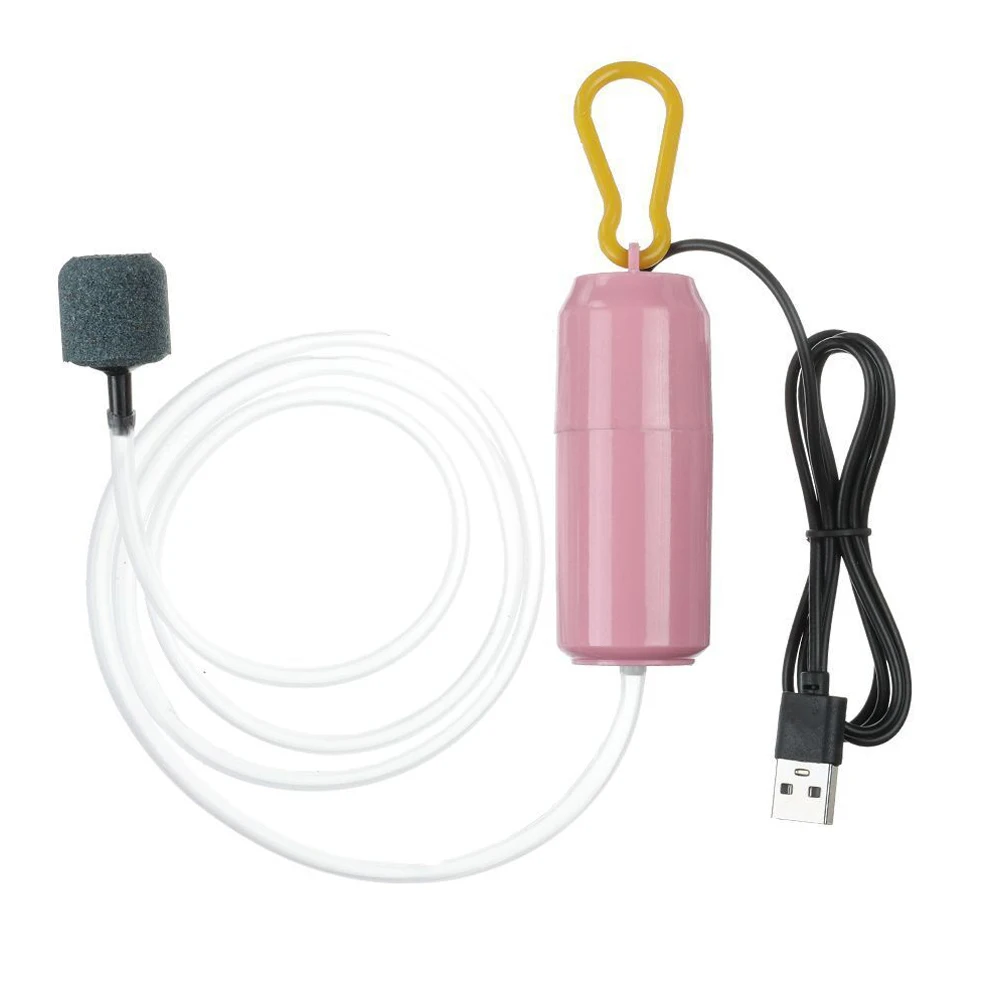 Aquarium Air Pump Oxygenation Pump Oxygen Pump Oxygen Compressor Aerator USB Mute Fish Tank Seafood Outdoor Fish Oxygen Supply