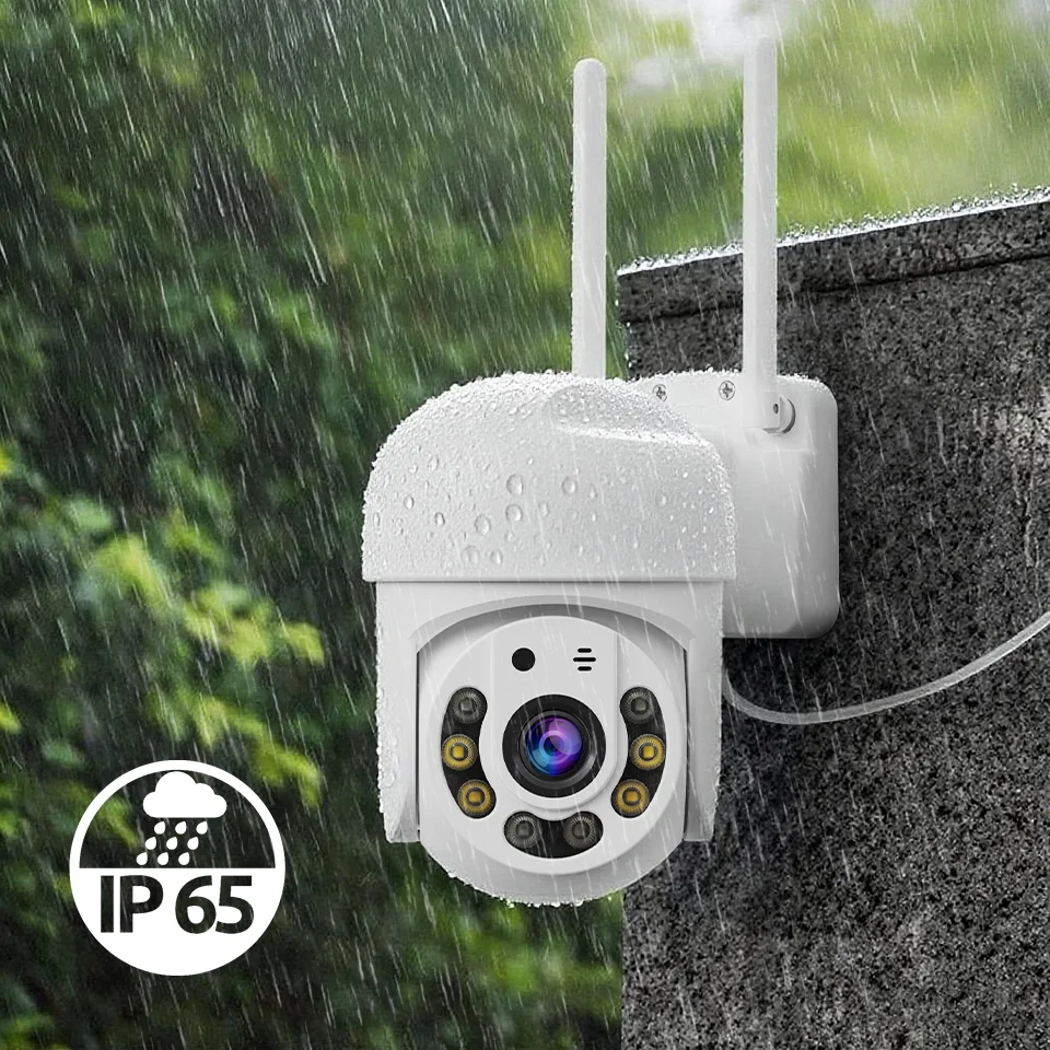 XVIM PZT 무선 Wifi 3MP 나이트 비전 보안 카메라 인간 감지 양방향 오디오 야외 전자 감시 카메라