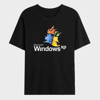 Windows 95 Women's Graphic T-Shirt Women's T-Shirt Classic Windows XP Computer System Oversized Women's Summer