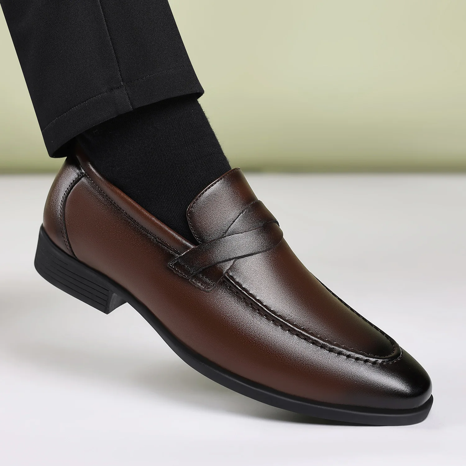 영국 스타일의 정장용 남성 가죽 구두, 비즈니스 편안함 - Men'S Formal Office Wear Shoes 리뷰 및 가격