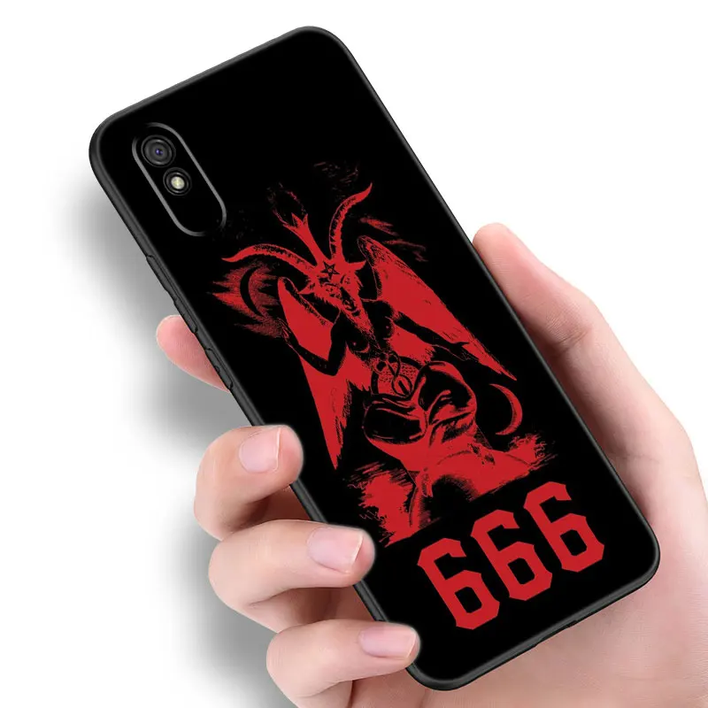 Satanic Pentagram 666 Black Phone Case For Redmi 10 Prime A1 A2 Plus K30 K40 Gaming K60 Pro 9 9A 9C 9T 10A 10C 12 12C 13C image 2