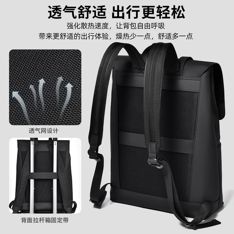 Mochilas de Viagem Impermeáveis para Homens, Livros Escolares e Mochila Laptop, Grande Capacidade, Designer, Estudantes, 16 in