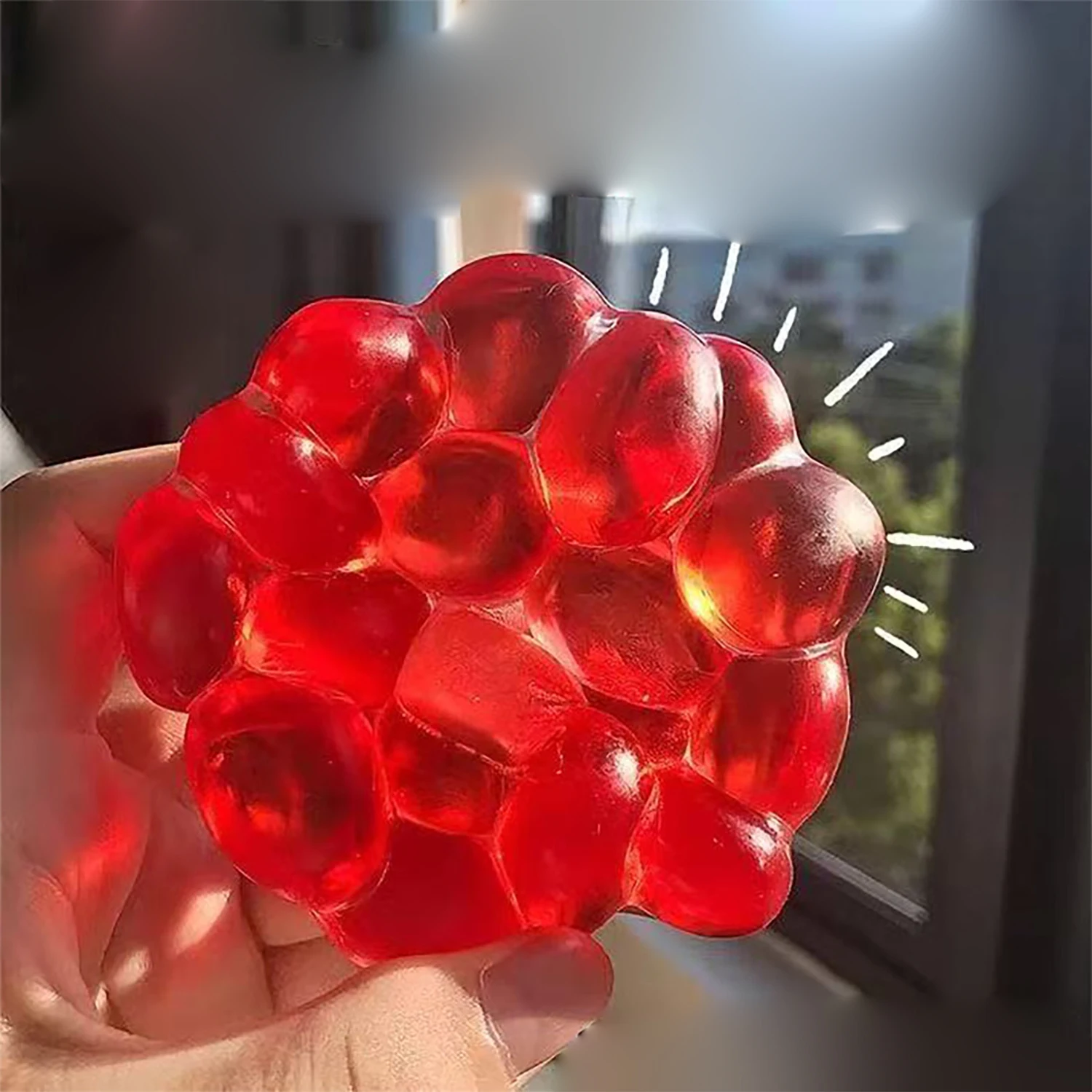 초투명 원석 소음볼은 모양을 만들고, 압력을 풀어주며, 반죽하고, 편안한 도구로 압력을 완화시켜 줍니다.