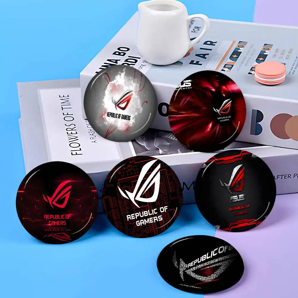 ASUS ROG Republic Of Gamers Logo Anime Button Pin Handmade Brooch For Clothes Badge Backpack Decoration Jewelry Accessories