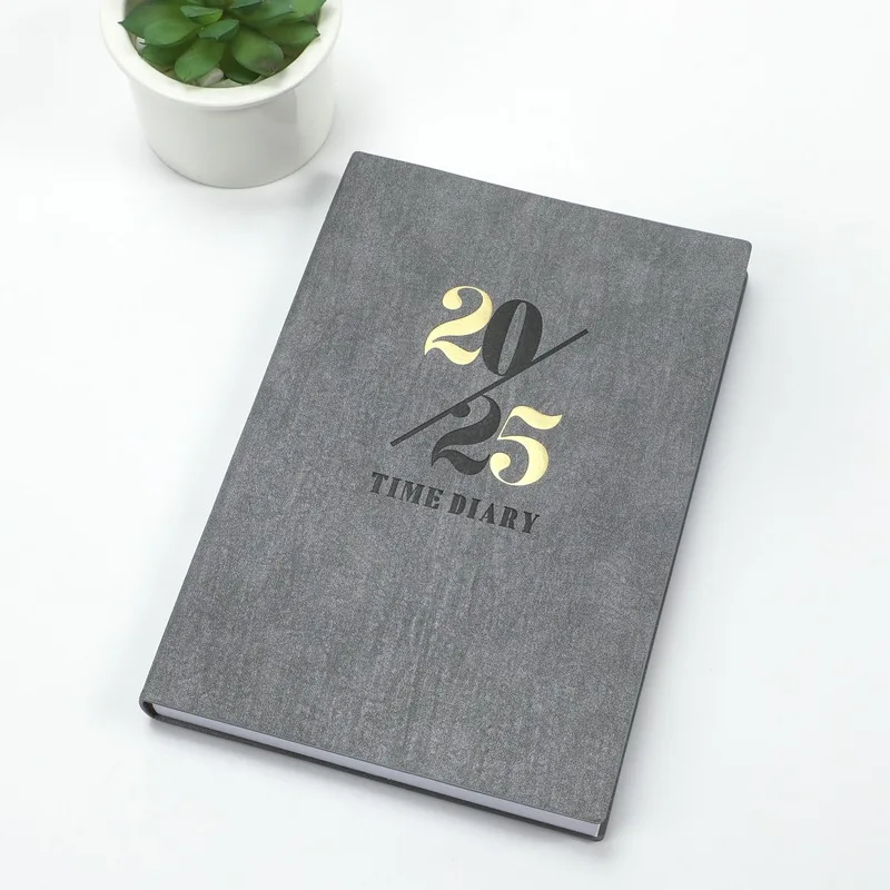 2025 Agenda A5 Book Efficiency Manual Plan Annual Calendar Notebook Hand Ledg 312 pages/156 sheets Notebook Daily Plan Book