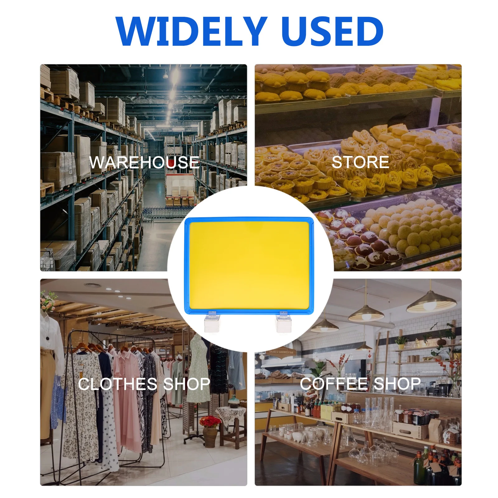 

2Pcs Magnetic Price Boards for Retail Store Merchandise Sign Holder Dry Erase Label Display 30.5x21.5x5cm