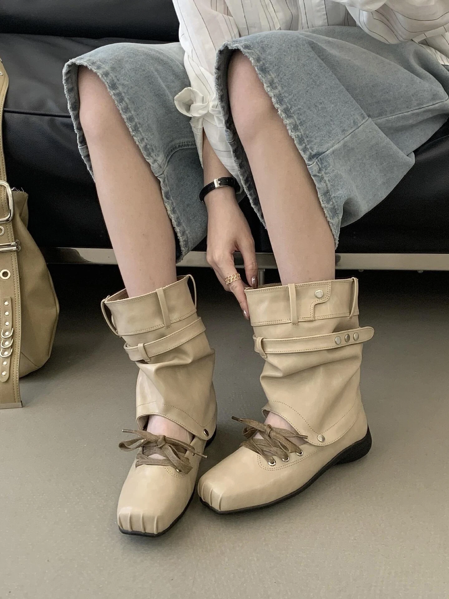 botines-planos-de-ballet-para-mujer-de-cuero-con-aumento-de-altura-de-6cm-con-punta-cuadrada-correa-plisada-botines-cortos-de-verano-a-la-moda