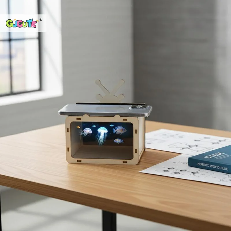 Kids Toys Videos - Proiettore video 3D olografico in legno