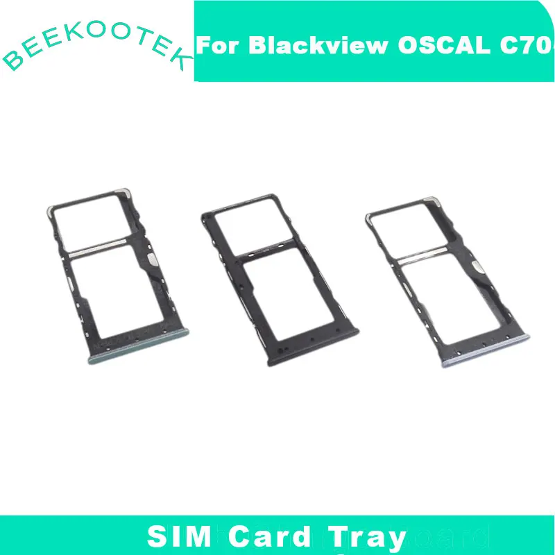 New Original Blackview Oscal C70 SIM Card Tray SIM Card Holder Tray Slot  Adapter Accessories For Blackview Oscal C70 Cell Phone