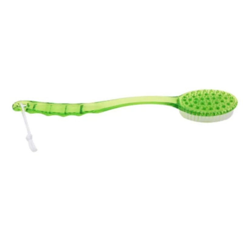1Pc Long Handle Bath Brush Soft Hair Bath Brush Back Ball Brush Bathroom Body Brushes Mud Back Scrubber Shower Massage Brushes
