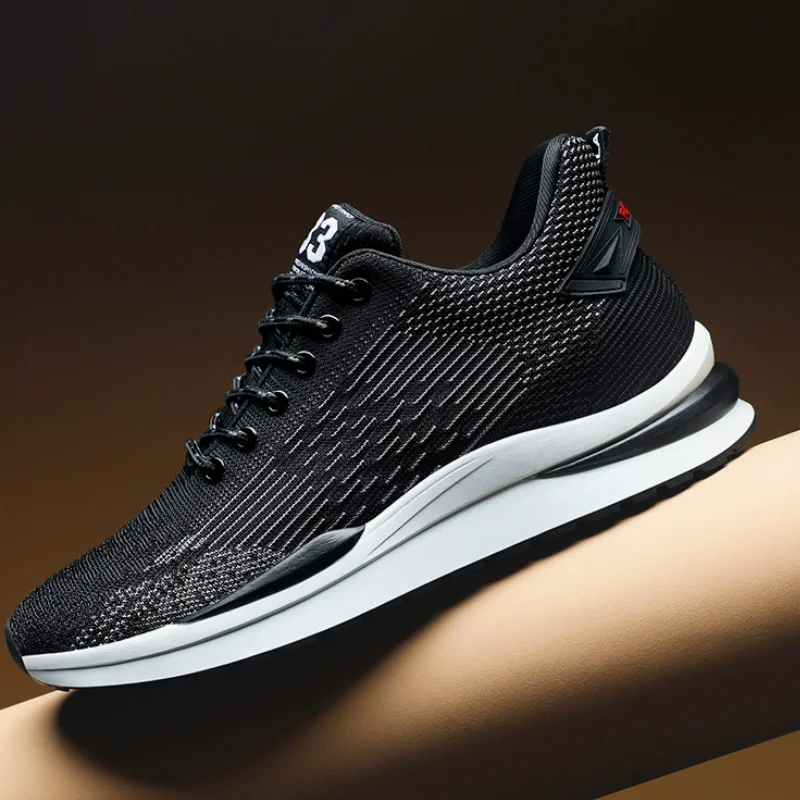 

Men Heightening Shoes Elevator Shoes Hidden 6CM Height Increase Shoes For Male Casual Breathable Sports Sneakers