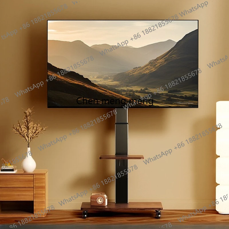 Einfaches 85-Zoll-TV-Ständer-Design, Beweglicher Nordischer 75-Zoll-Monitorständer, Moderner Fernsehschrank für Wohnzimmer