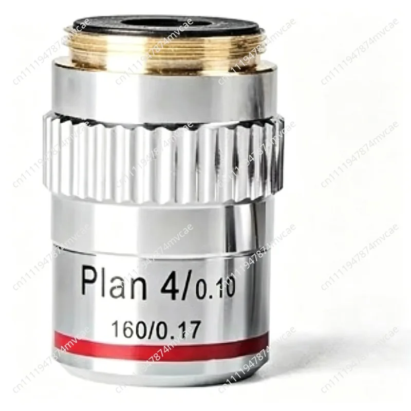 Objectif achromatique 4X avec anneau moleté PA4XK-V300, recommandation pour la photographie macro, AmScope