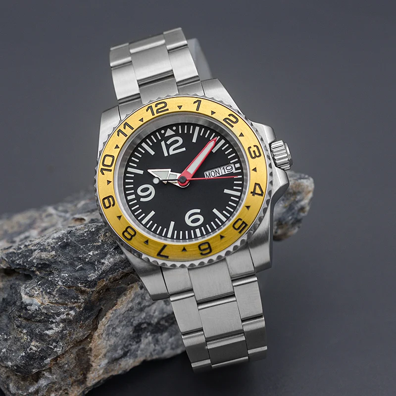 2023 Nieuwe Heren Horloge NH36 Automatische Mechanische Horloge Luxe Sport Roestvrij Staal Saffier Glas 100M Waterdicht Horloge