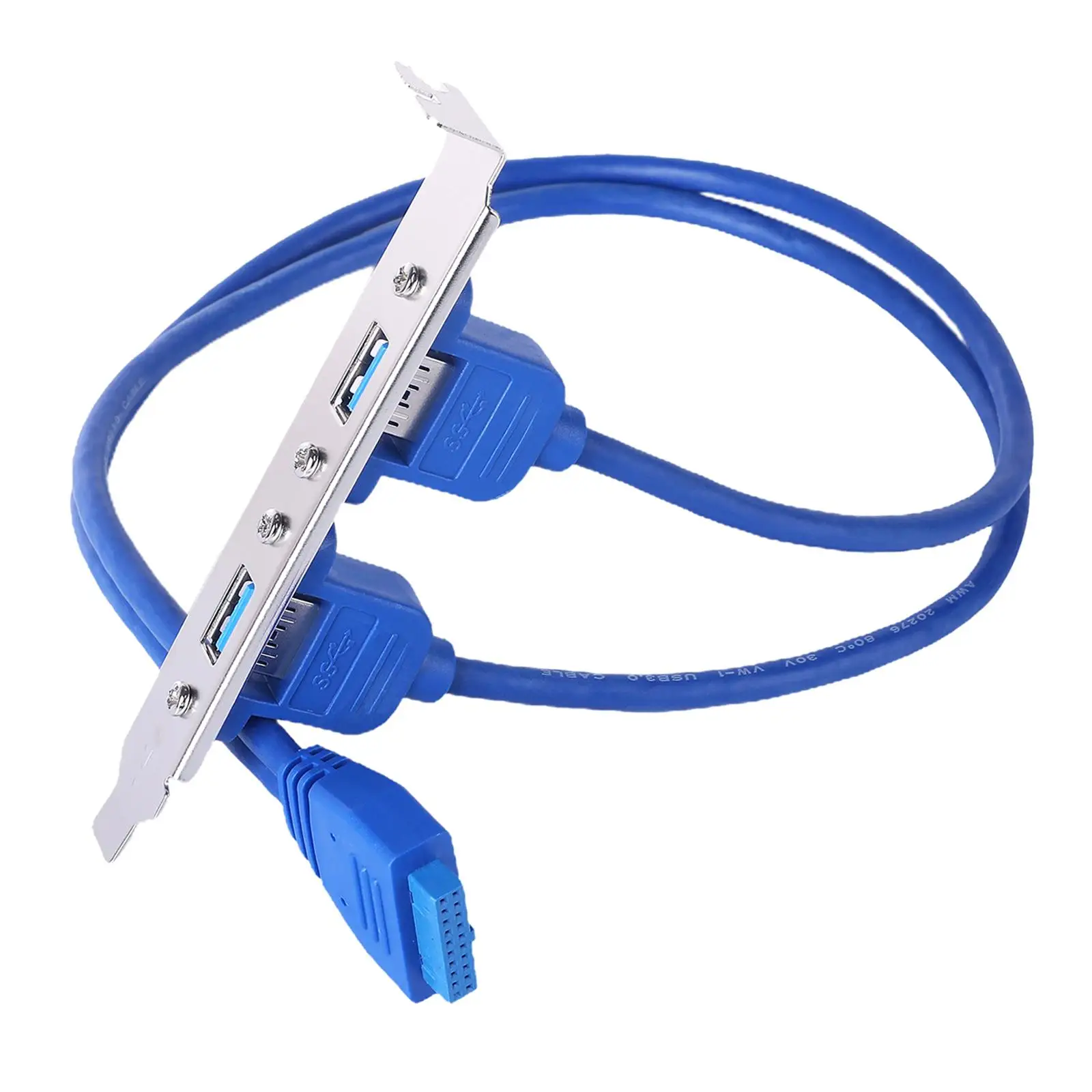 USB Front Panel Adapter 20 Pin Motherboard Expansion Cable Multi USB 3.0 Ports for Computer Case