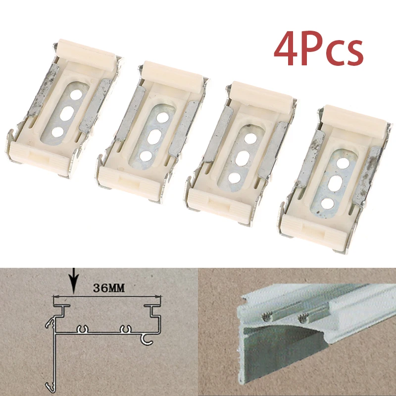 4Pcs 36MM Ceiling Brackets For Spring Roller Blinds Top Rails Roman Blinds Accessories