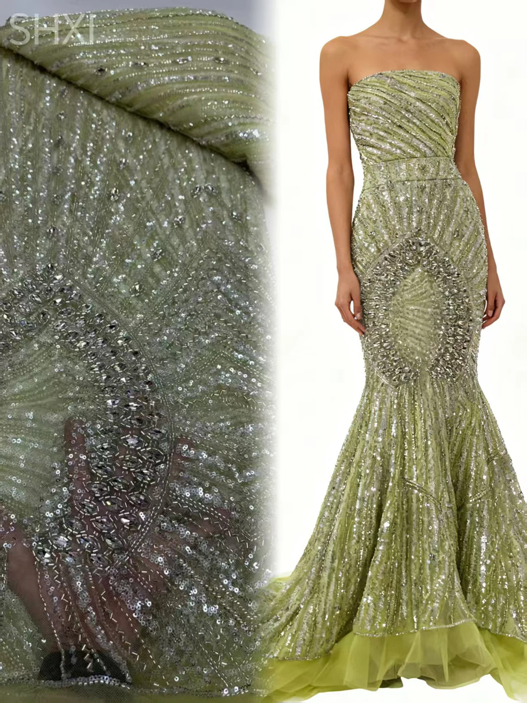 

Latest African Sequence Lace Fabrics, Groom Embroidery, French, Nigerian Wedding Material, High Quality, Diamond Lace Fabric,