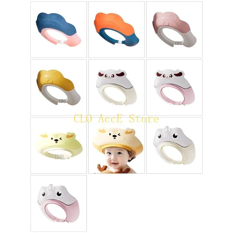 

16FE Lovely Baby Hath Hat for 0-6T Kids Infants Bathing Caps Lightweight Shower Hat