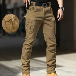 Men City Cargo Softshell Elastic Hiking Trekking Climbing Camping Outdoor Hunting Trousers Spring Autumn Fall Fast Dry Pants 5XL