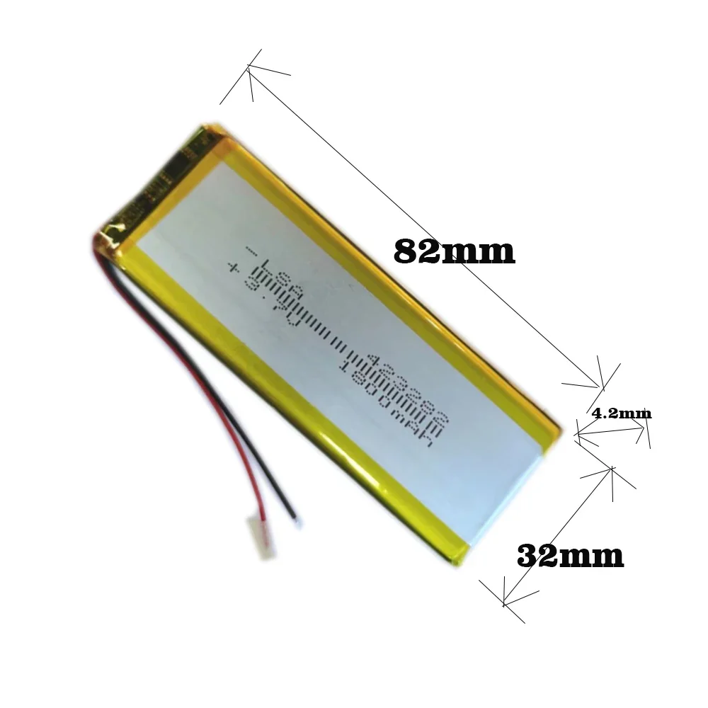 1-20pcs 423282 423482 3.7v 1600mah lithium polymer battery 3 7V li ion lipo rechargeable batteries for Mp4 dvd GPS navigation